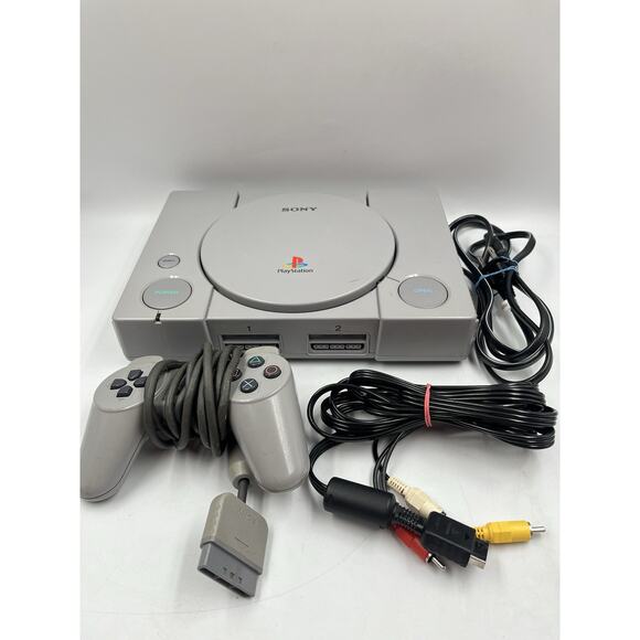 Sony PlayStation 1 Console Bundle TESTED WORKS PS1 Video Game System - Picture 2 of 13